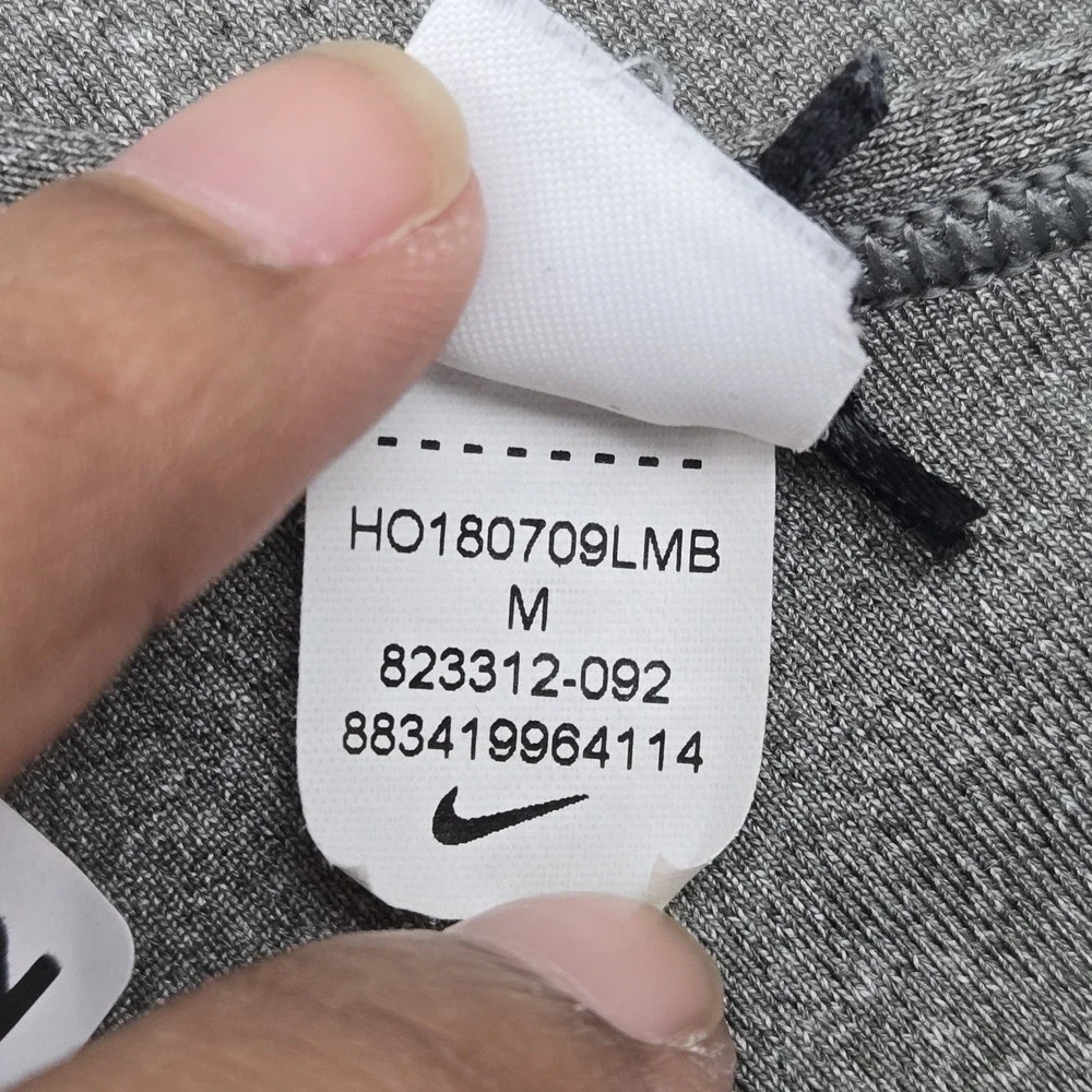 Nike Women Sports Bra‎ M Gray DRI FIT Wireless Jersey Racerback